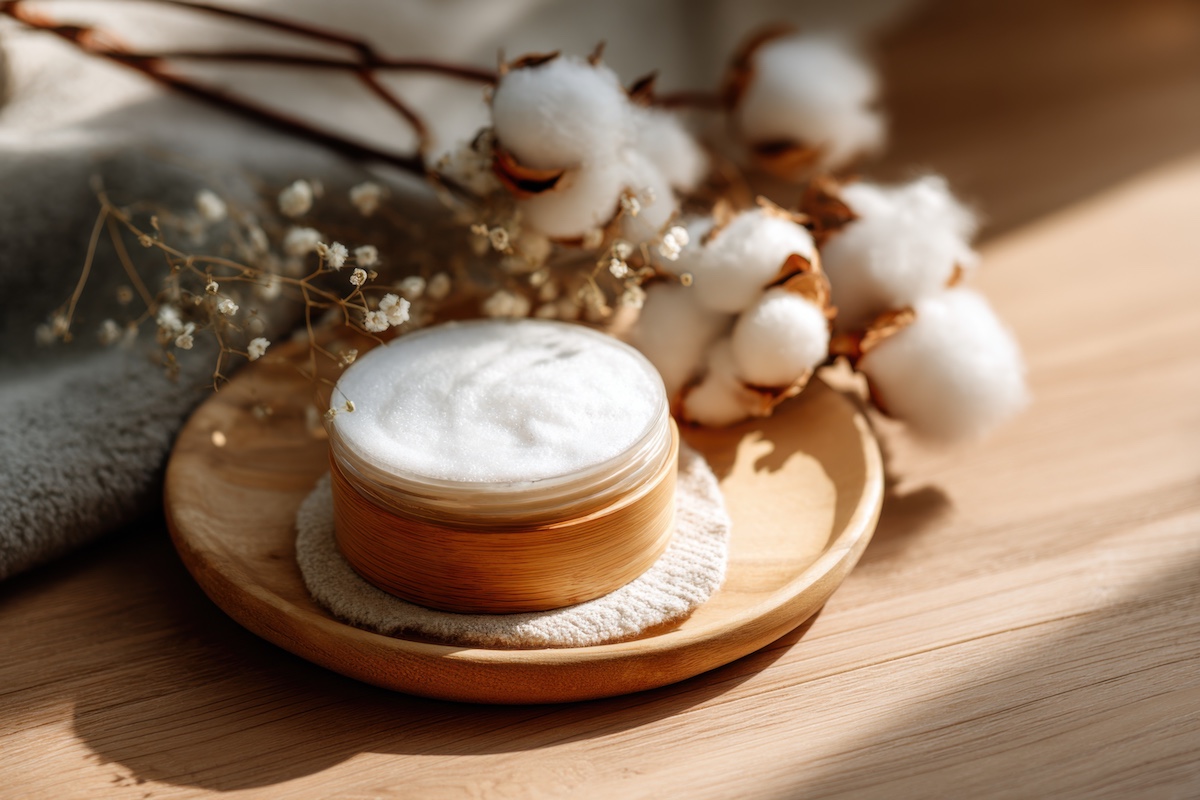 skincare moment with tallow cream image
