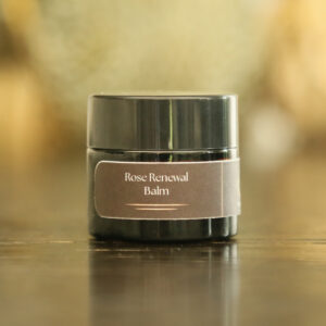 rose renewal balm sample jar